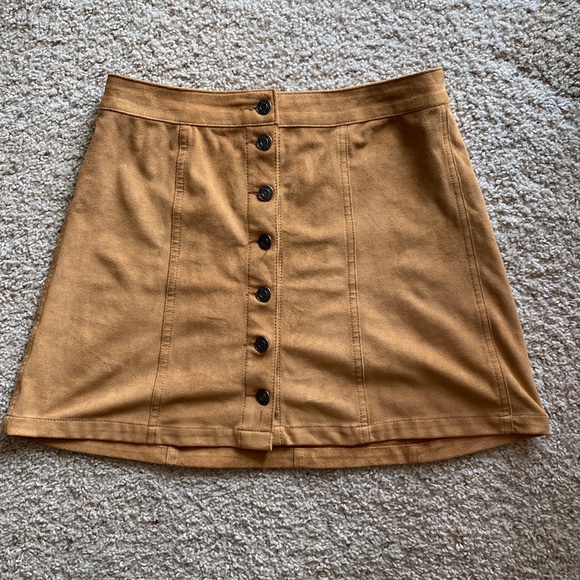 Mudd Suede Brown Skirt - Picture 1 of 3